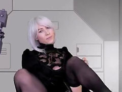 Cute goth trap black stockings