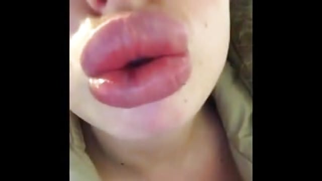 Inflated plastic lips