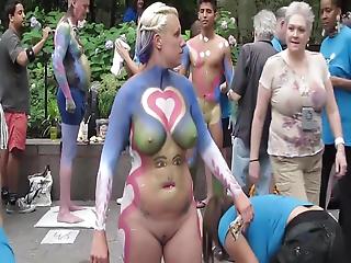 Sexy body paint solo