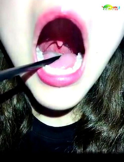 Star reccomend chinese cute girl uvula throat