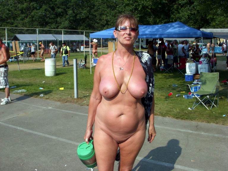 Old women naked in public