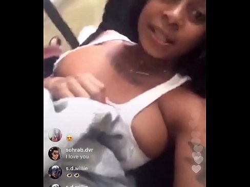 Ebony thot tittys instagram live