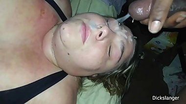 Terminator recomended white on load cumm chubby face dick blowjob
