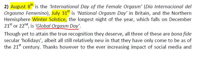 National orgasm day december 21