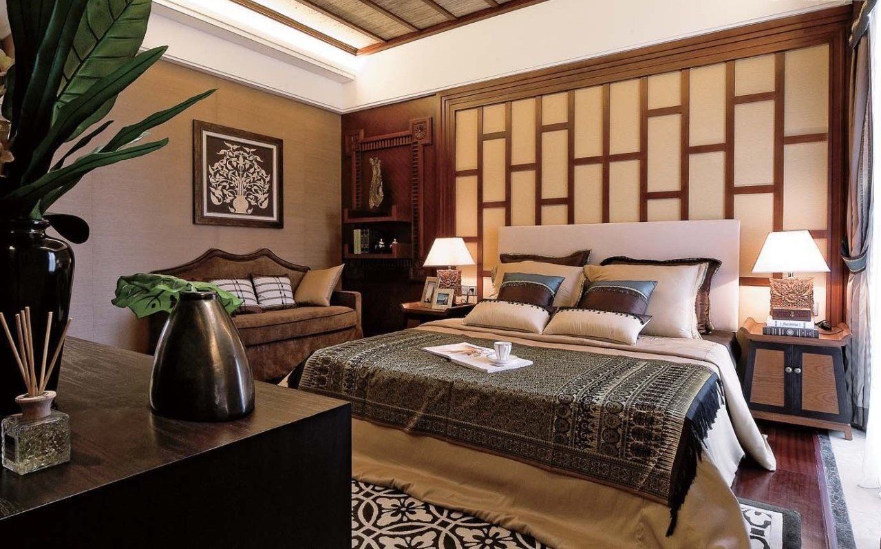 Asian motif bedding