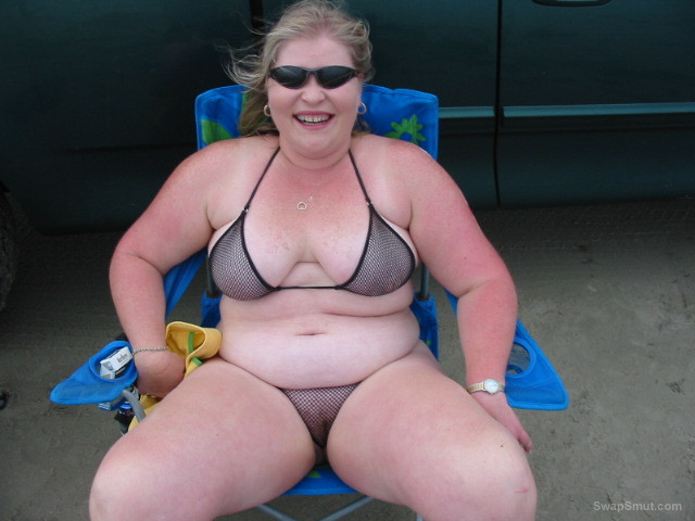 Bbw wife at nude beach picture image