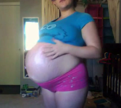 Huge belly pregnant