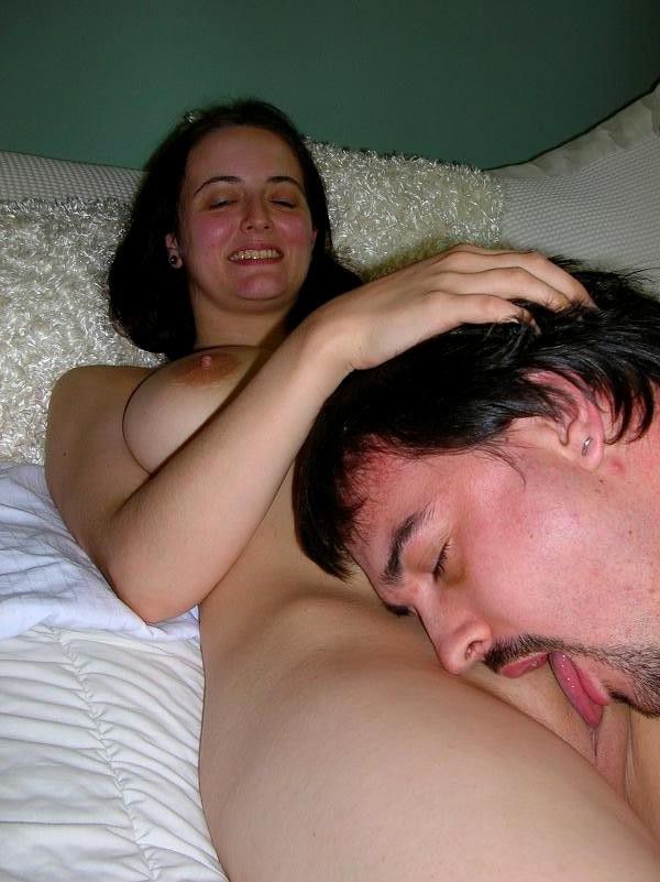 husband licking his wife pussy